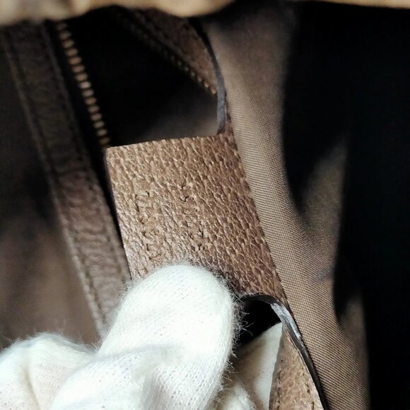 Gucci BackPack Bag Brown PVC 600-082125 - Picture 12 of 13